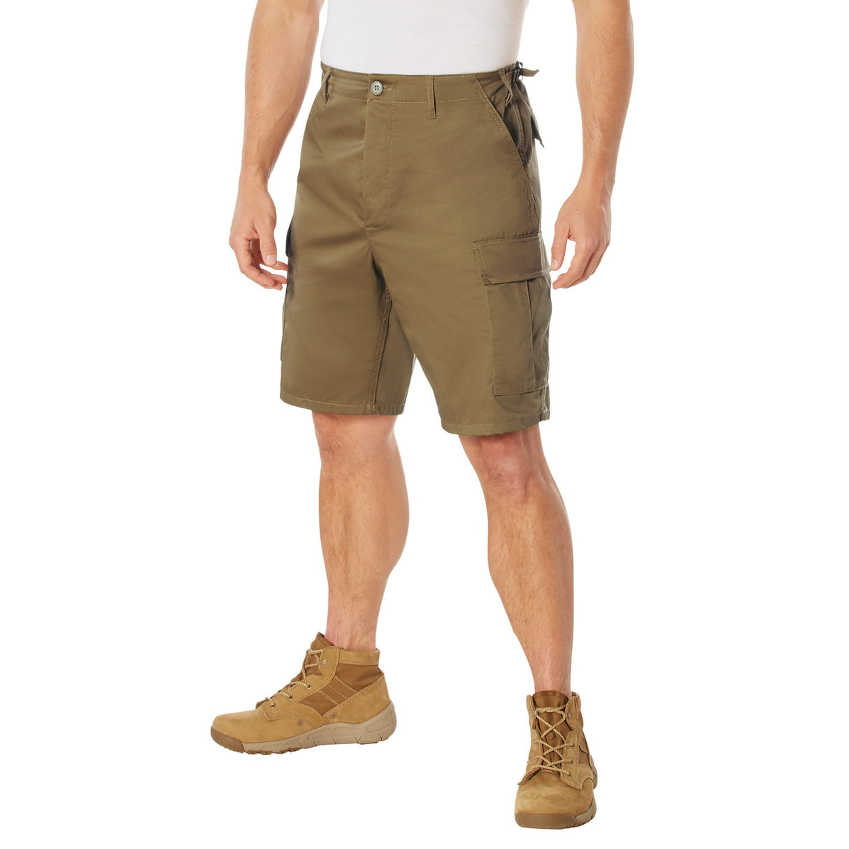 Coyote Brown Military Style BDU Cargo Shorts