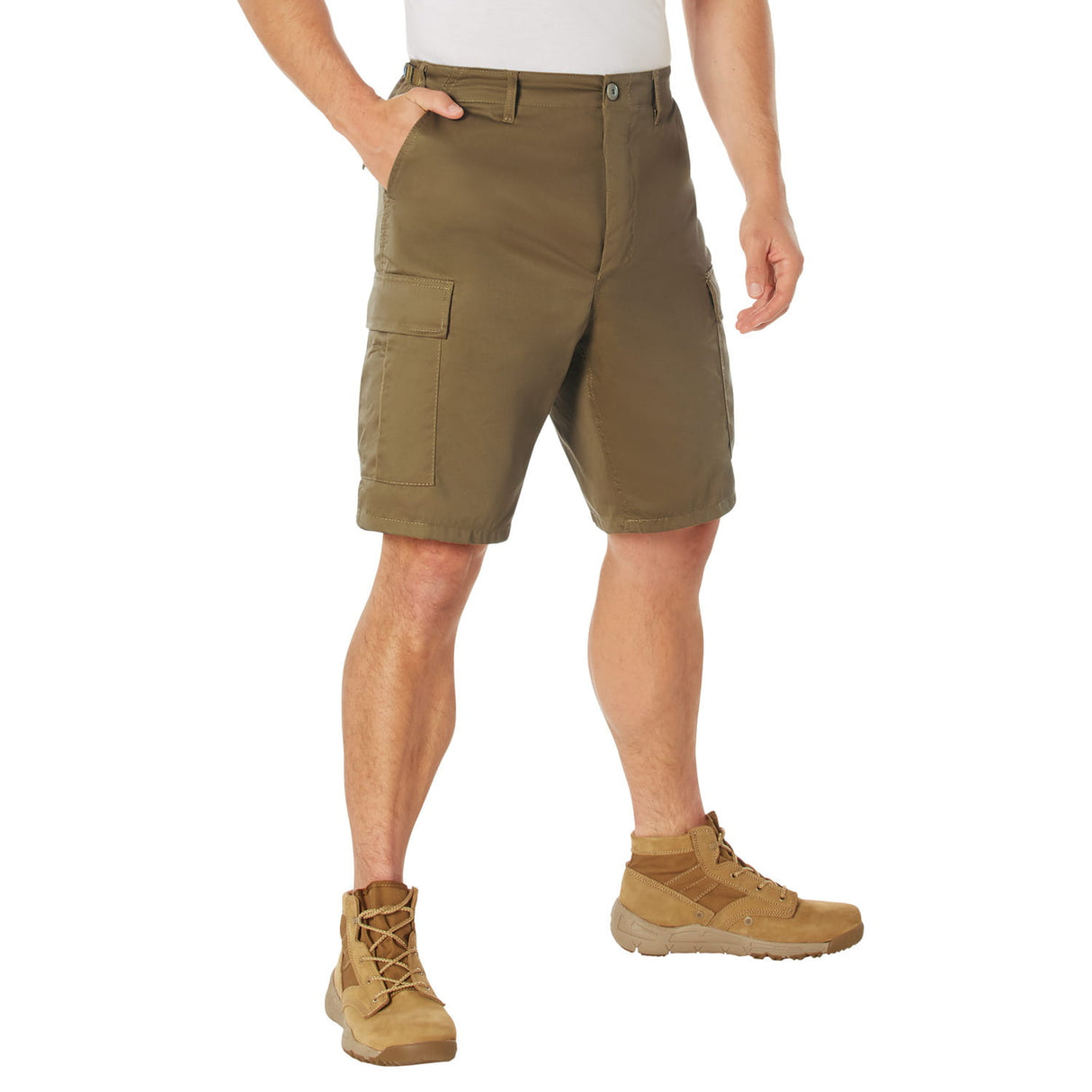 Coyote Brown Military Style BDU Cargo Shorts