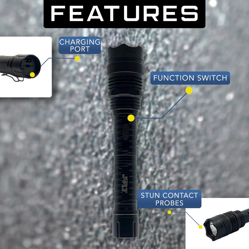 Jolt 95 Million Volt Inch Tactical Stun Flashlight