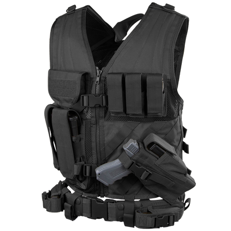 Cross Draw Vest - Black