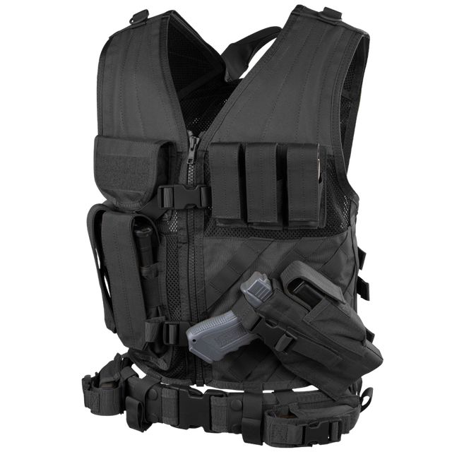 Cross Draw Vest - Black