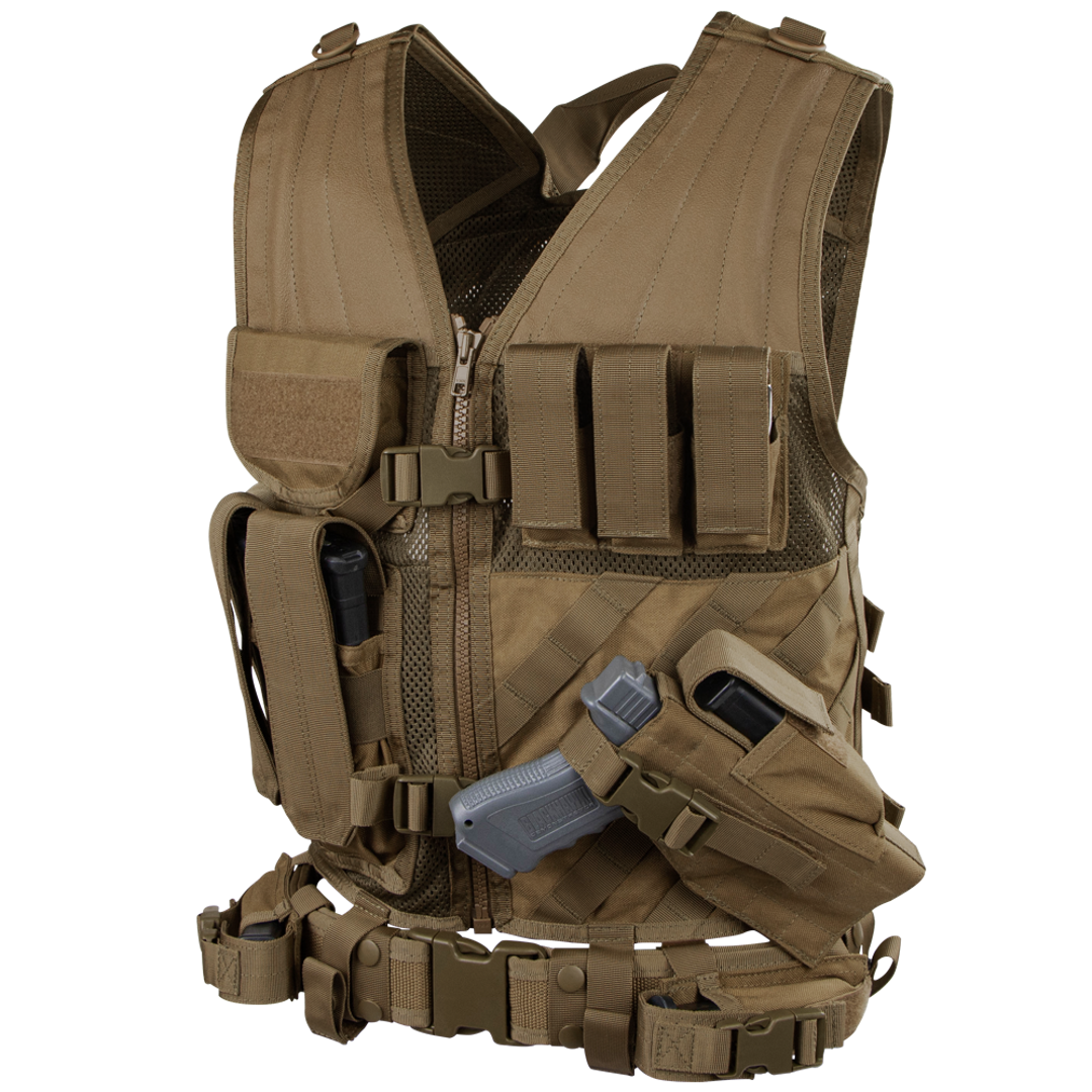 Cross Draw Vest - Coyote Brown