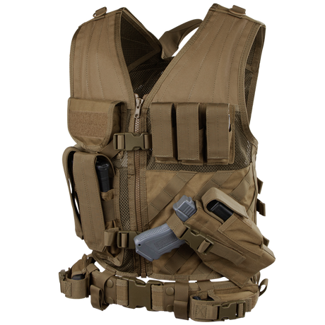 Cross Draw Vest - Coyote Brown
