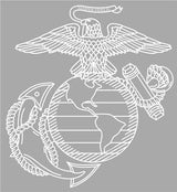 Marines Eagle Globe and Anchor Large Window Decal