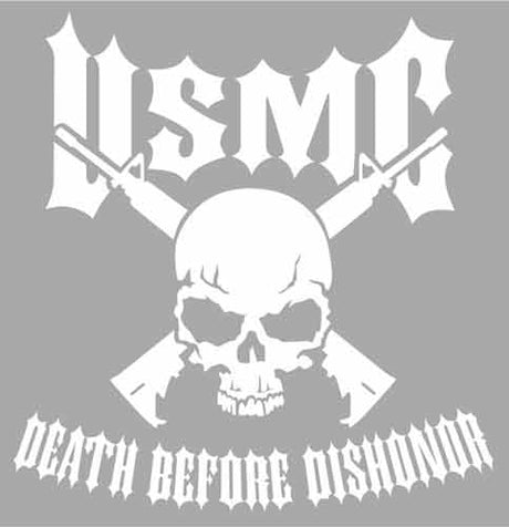 Marines Death Before Dishonor Large Decal