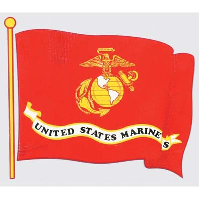 U.S. Marine Corps Flag Sticker