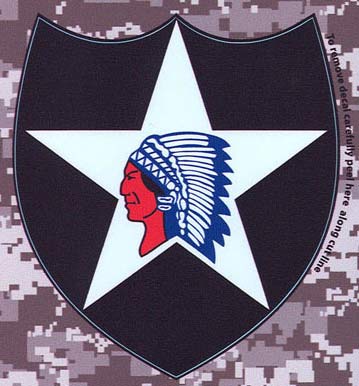 2nd Infantry Division Digital Camo Decal