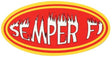 Mairine Semper Fi Oval Reflective Sticker