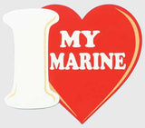 I Love My Marine Sticker