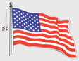 Patriotic American Flag Decal