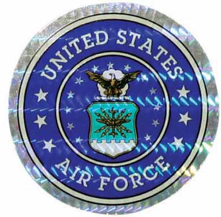 Air Force Logo Decal Foil Sticker