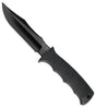 SOG SEAL Pup Elite Black Plain Edge Fixed Blade Pocket Knife - E37SN-CP