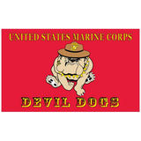 USMC Bulldog Devil Dog Flag