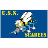 US Navy Seabeas Flag