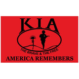 KIA Killed in Action America Remembers Flag