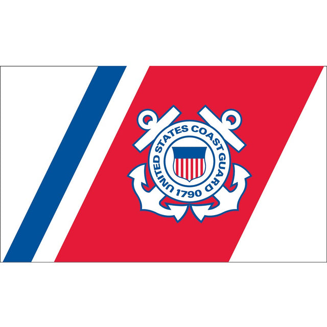 US Coast Guard Anchor Emblem 3 x 5 Flag - Made in USA