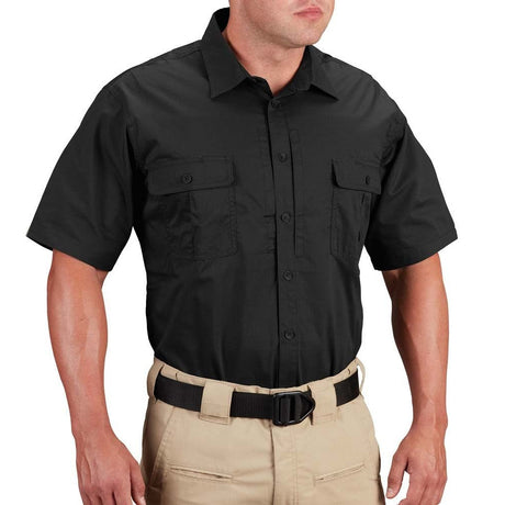 Propper Men's Kinetic Short Sleeve Shirt - Black - image 1