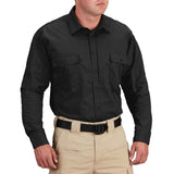 Propper Men's Kinetic Long Sleeve Shirt - Black - image 1