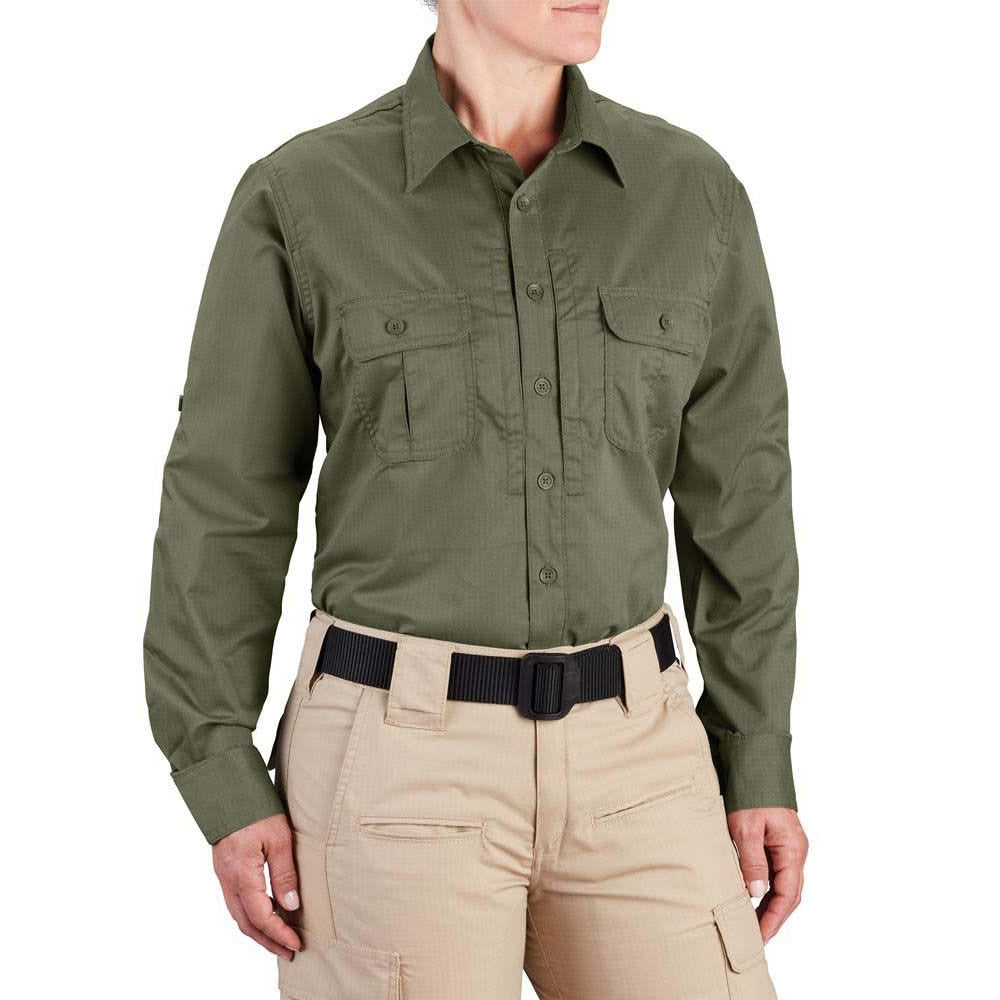 Propper Women's Kinetic Long Sleeve Shirt - Olive Drab - image 1