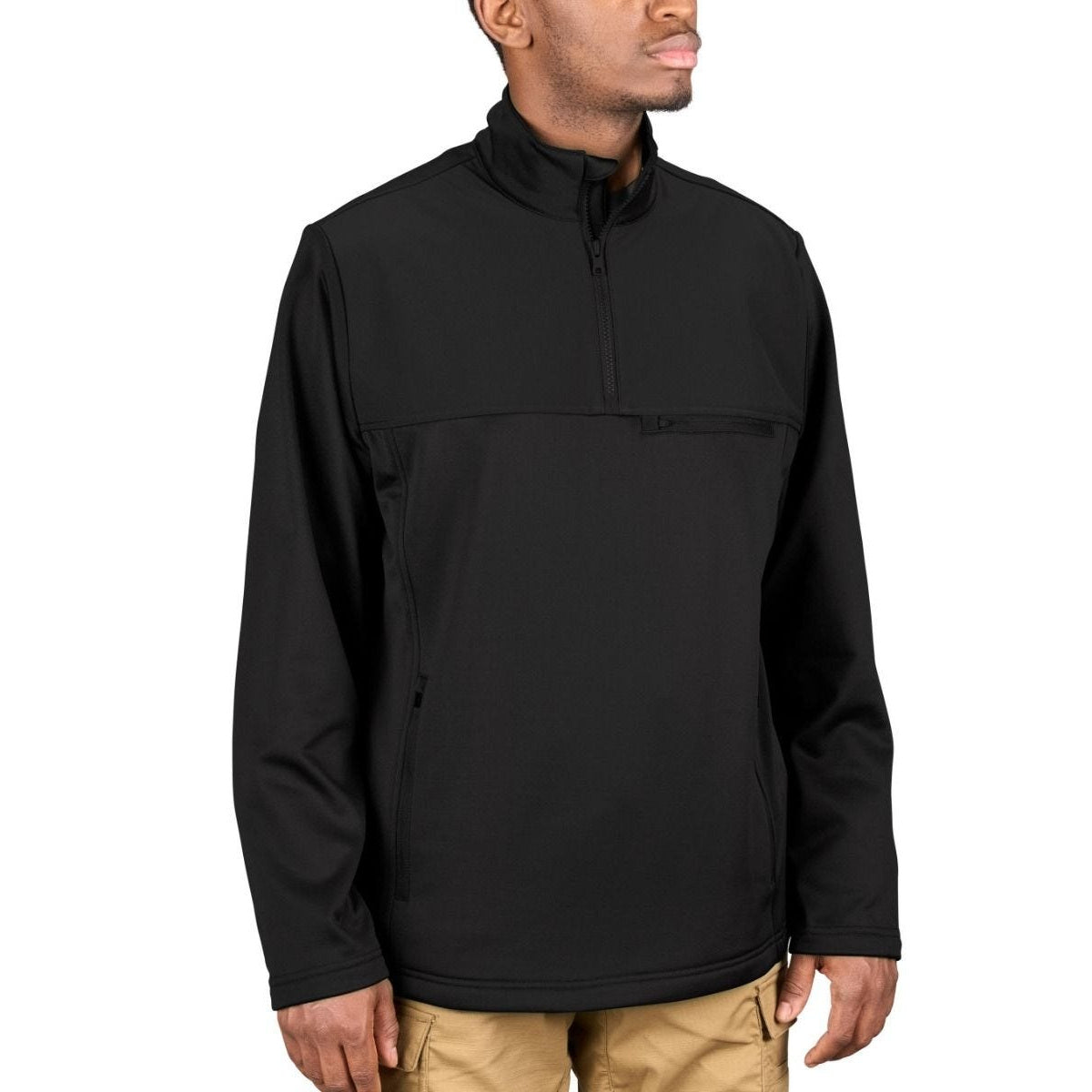 Propper Men's Kinetic Quarter Zip Pullover - Black - image 1