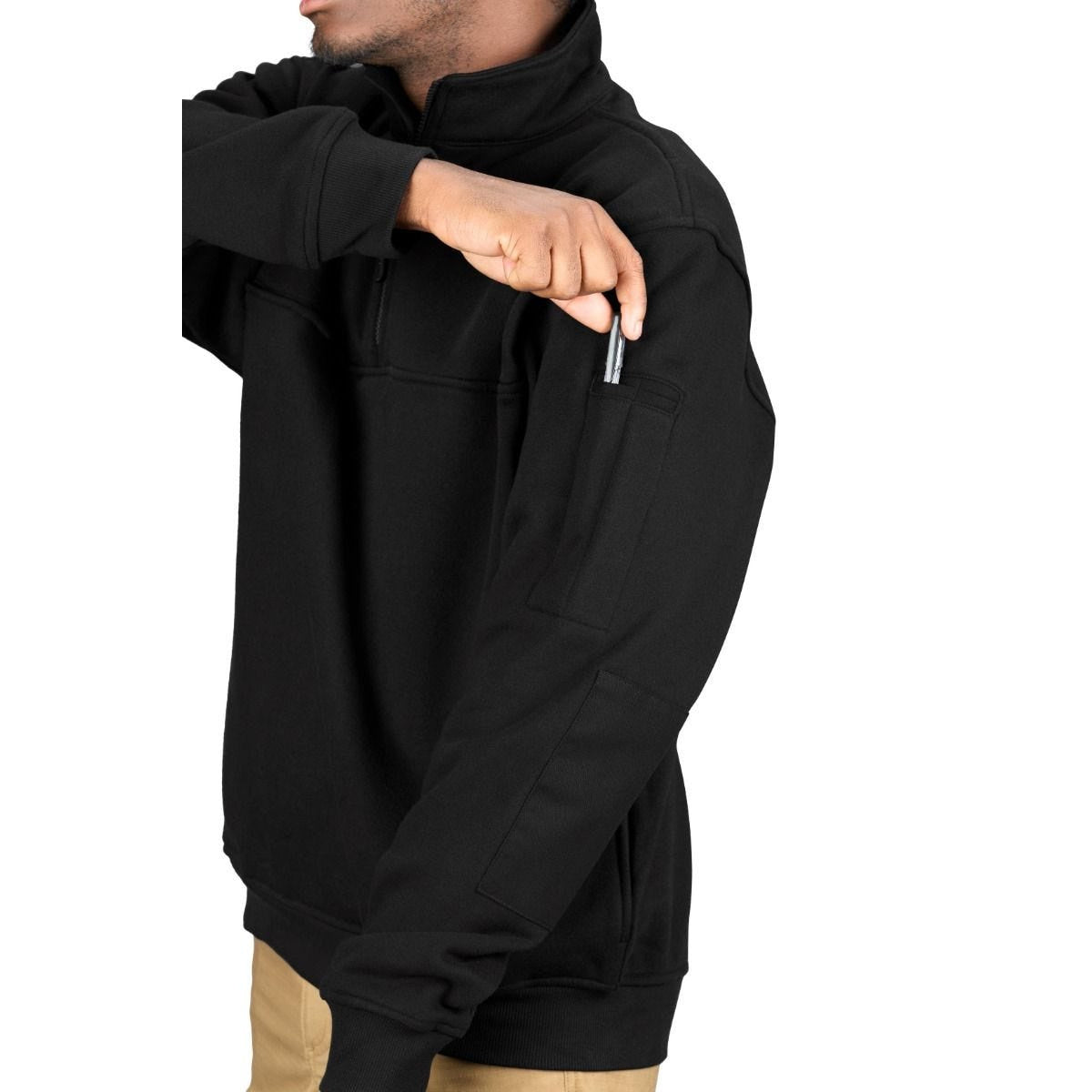 Propper Men's Station Quarter Zip Job Shirt - Black - image 3