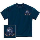 Protect and Serve Coat of Arms Police T-Shirt - Navy