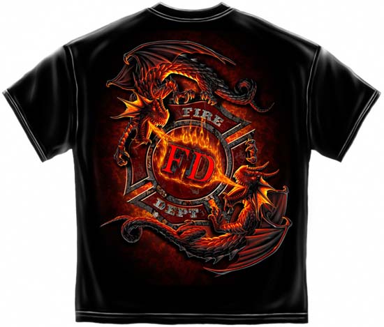 Fear No Evil Firefighter T-shirt | Firefighter Tee Shirt - Short