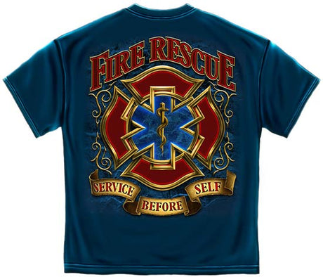 Service Before Self Fire Rescue T-shirt | Firefighter T-Shirt