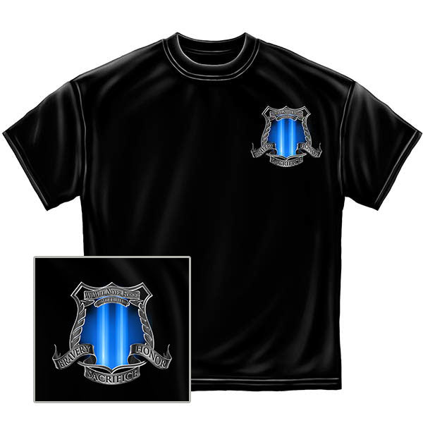 We Will Never Forget Police T-Shirt- Black