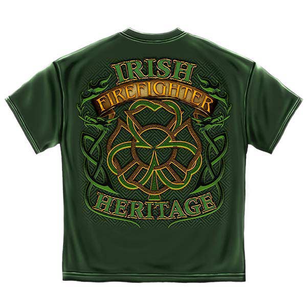 Irish Firefighter Long Sleeve Sweatshirt - Forest Green