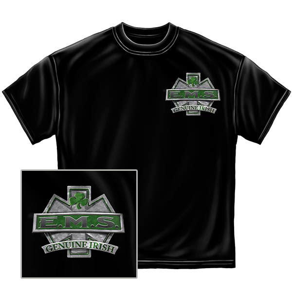 Genuine Irish EMS T-Shirt - Black