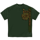 Irish Heritage Gold Cross EMS T-Shirt - Hunter Green