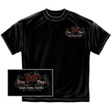 Southern Scroll Fire Department T-Shirt - Black