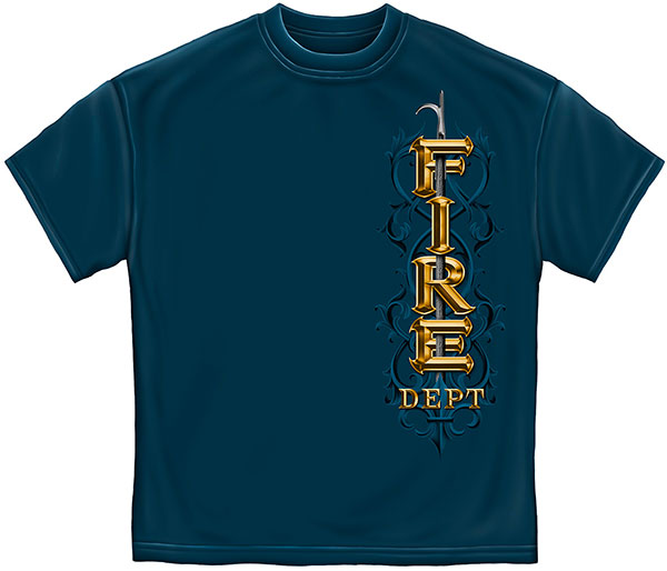 Firefighter Pikes Short Sleeve T-Shirt - Blue