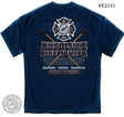 Absolute Firefighter Blue Print Navy T-Shirt