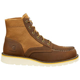 Carhartt Brown 6-Inch Breathable Fabric Panel Moc Toe Wedge Boot