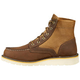 Carhartt Brown 6-Inch Breathable Fabric Panel Moc Toe Wedge Boot