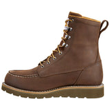 Carhartt Waterproof 8-Inch Chocolate Brown Moc Toe Wedge Men's Work Boot