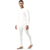 Classic Rib Knit Union Suit White