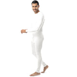 Classic Rib Knit Union Suit White