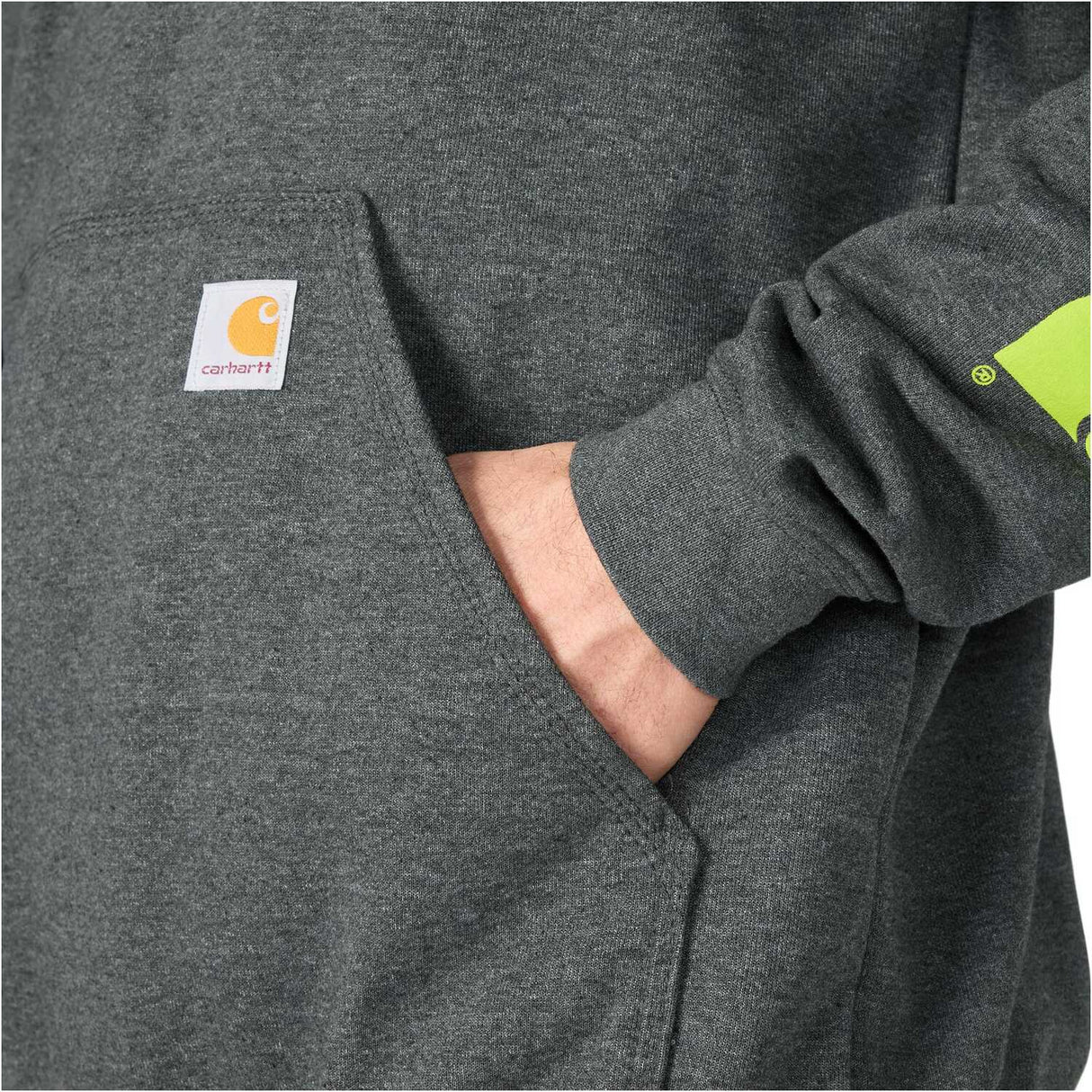 Carhartt Sleeve Graphic Loose Fit Pullover Hooded Sweatshirt