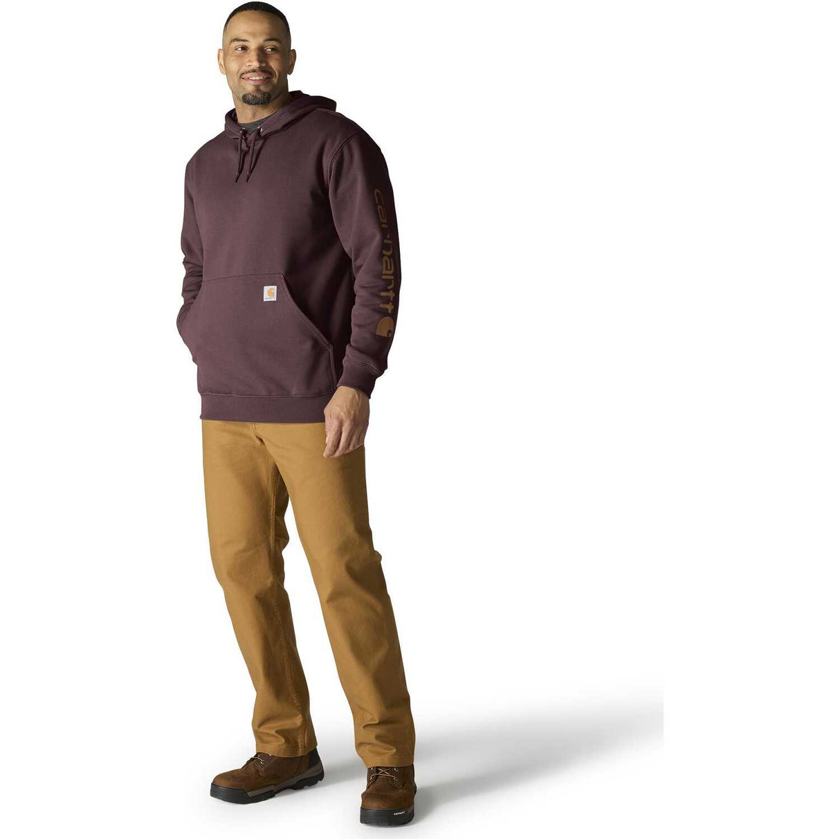 Carhartt Sleeve Graphic Loose Fit Pullover Hooded Sweatshirt