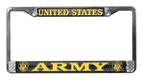 United States Army License Metal Plate Frame