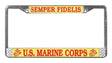 US Marine Corps License Metal Plate Frame