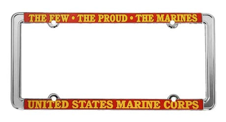 United States Marine Corps Thin Rim Metal License Plate Frame