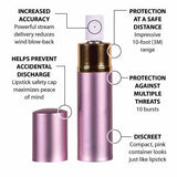 Sabre Pink Lipstick Pepper Spray