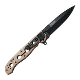 CRKT M16-03BK Bronze 3.55-Inch Black Blade Folding Knife