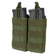 Double M4/M16 Open-Top Mag Pouch - Olive Drab