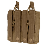 Double M4/M16 Open-Top Mag Pouch - Coyote Brown