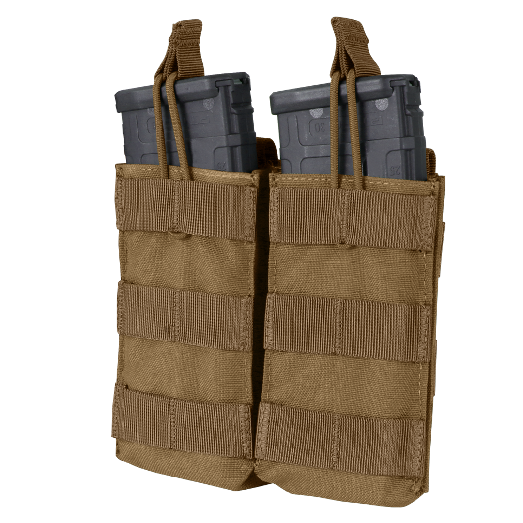 Double M4/M16 Open-Top Mag Pouch - Coyote Brown